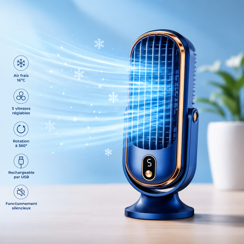 Ventilateur Rafraîchissant Portable USB - Un souffle de fraîcheur, où que vous soyez