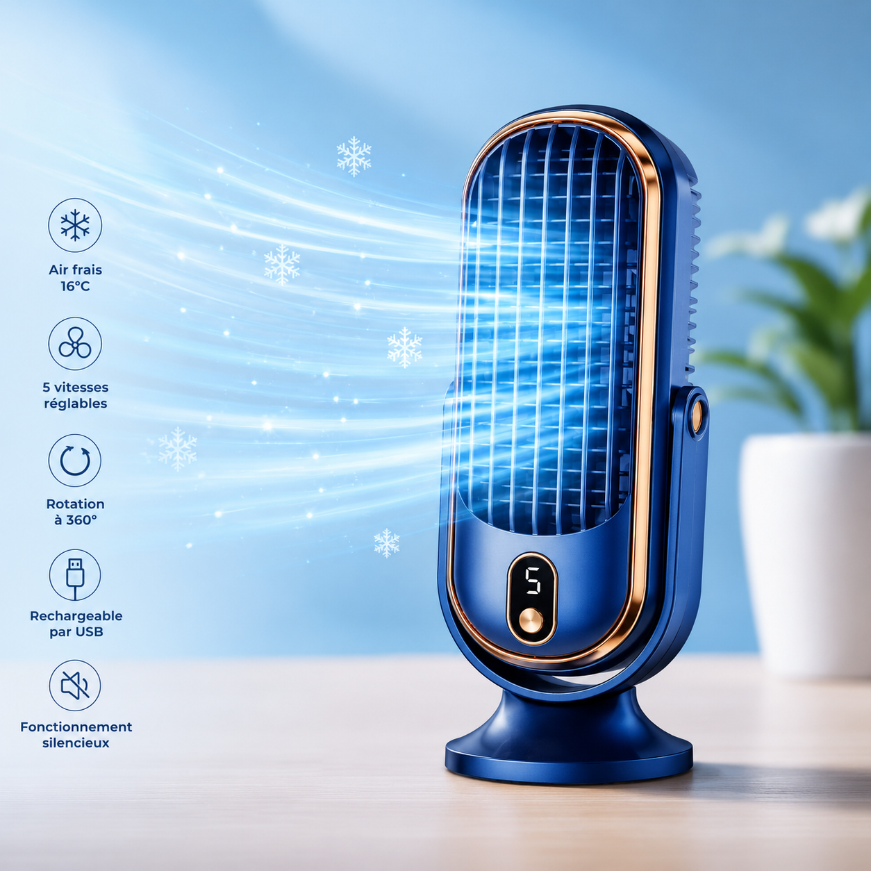 Ventilateur Rafraîchissant Portable USB - Un souffle de fraîcheur, où que vous soyez
