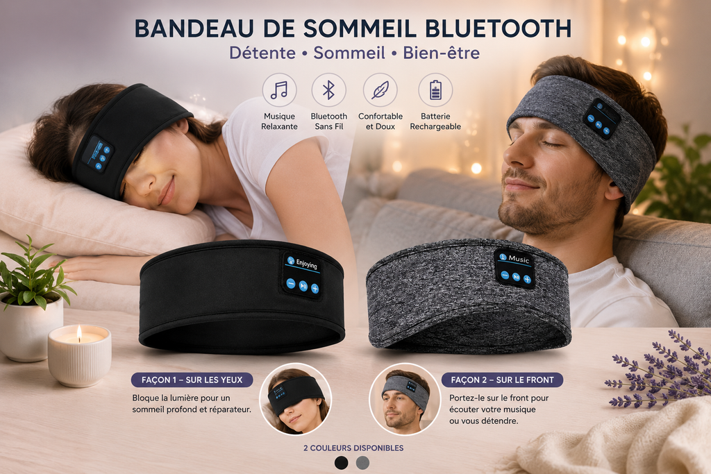Bandeau de Sommeil Bluetooth Relaxation