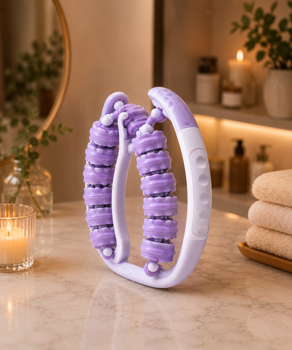 Rouleau de Massage 28 Roues – Maderothérapie Corps et Jambes