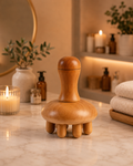 Masseur en Bois Forme Champignon – Massage Thérapeutique & Drainage Lymphatique