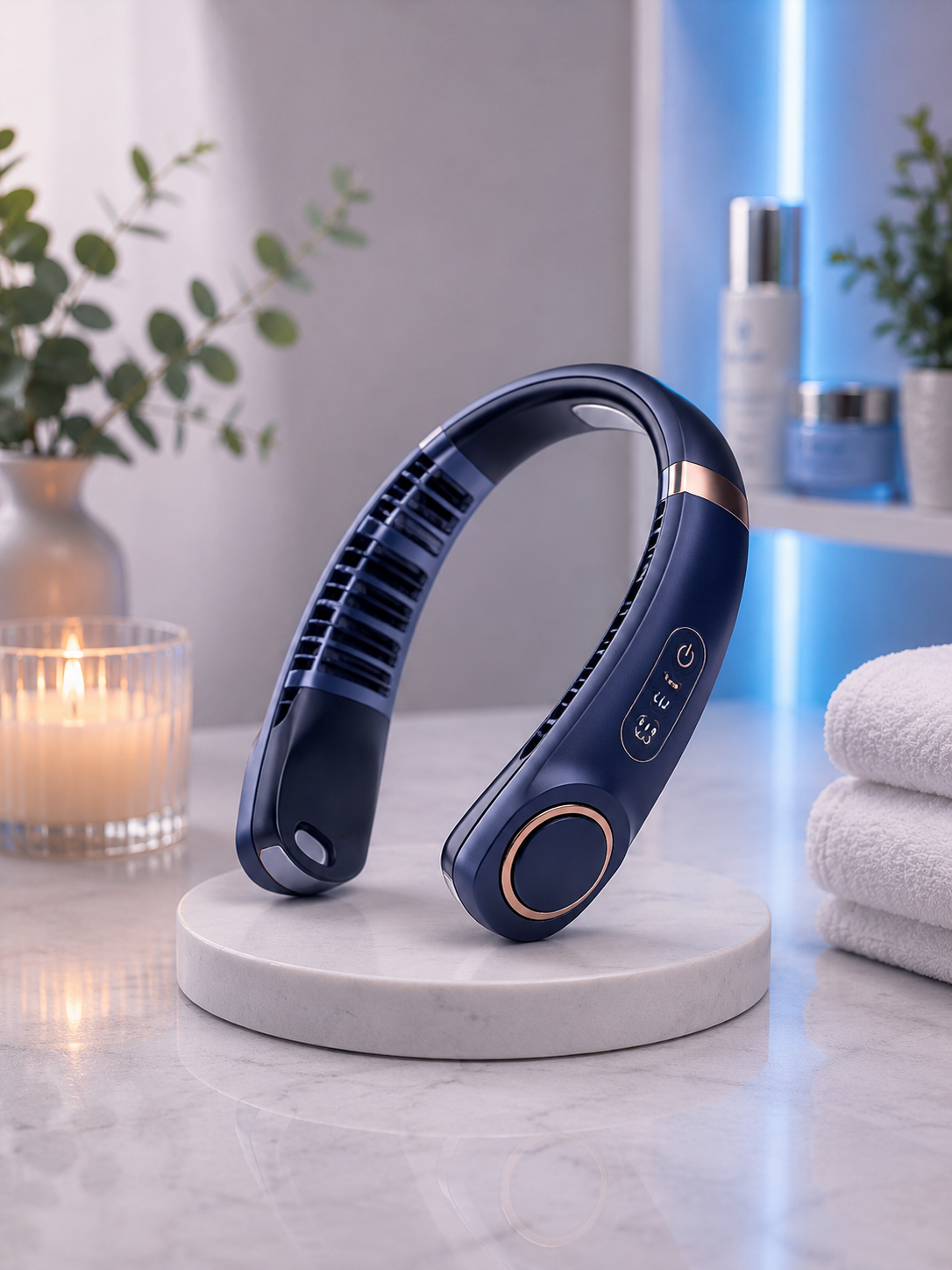 Ventilateur de Cou Portable Rechargeable Sans Lame – Anti-Canicule