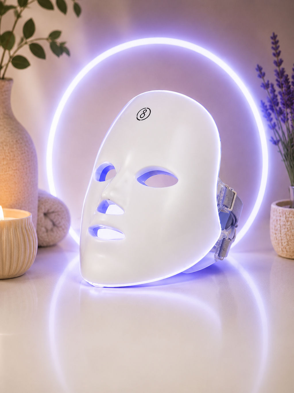 Masque LED Visage 7 Couleurs Sans Fil – Votre Rituel Beauté à Domicile