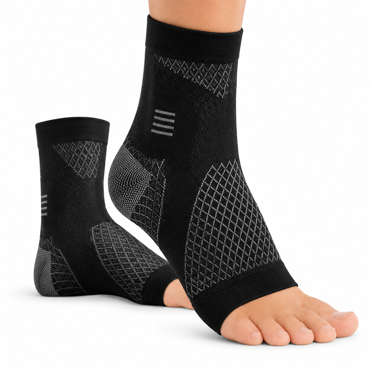 Chaussettes de Compression Femme Homme– Circulation, Jambes Lourdes, Voyage et Sport
