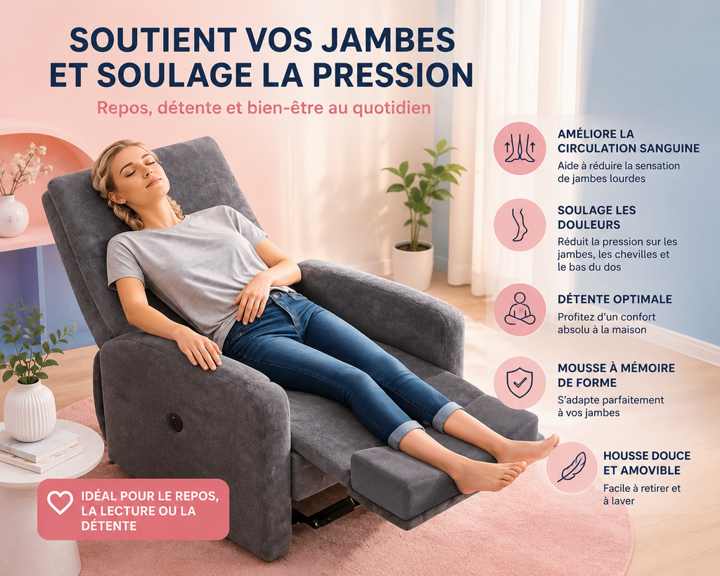 Coussin Ergonomique d’Élévation des Jambes