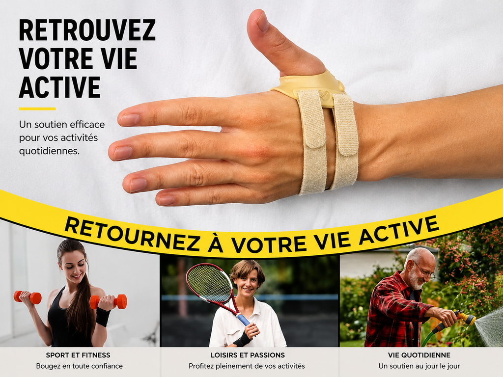 Attelle de Pouce Stabilisation – Maintien & Confort