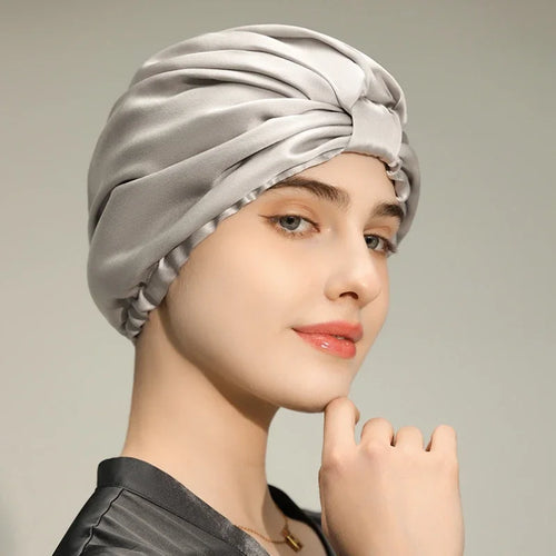 BONNET DE NUIT EN SOIE – DOUCEUR & SOIN DES CHEVEUX